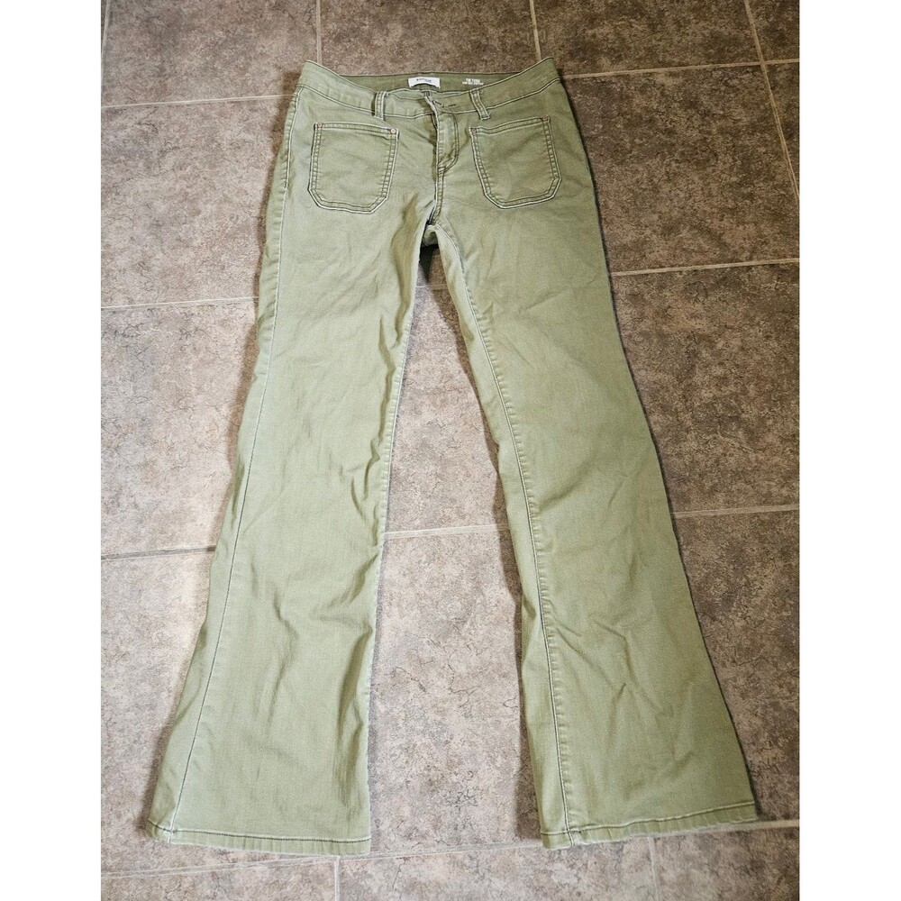 Kensie Jeans The Tessa Low Rise Bootcut, Size 8/29,  Olive Green, EUC